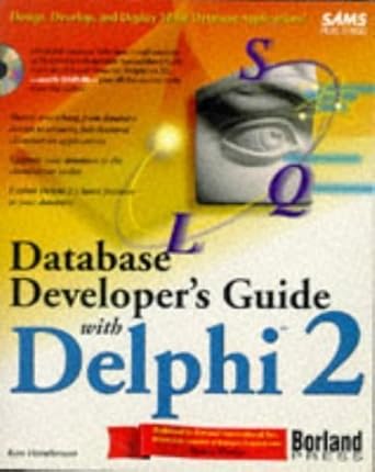 database developers guide with delphi 2 1st edition ken henderson 0672308622, 978-0672308628