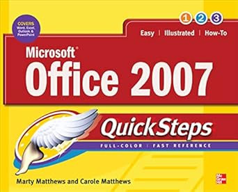 microsoft office 2007 quicksteps 1st edition marty matthews ,carole matthews 0071599851, 978-0071599856