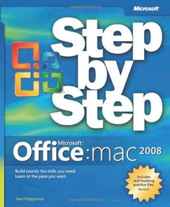 office 2008 for mac step by step 1st edition joan preppernau 0735626170, 978-0735626171