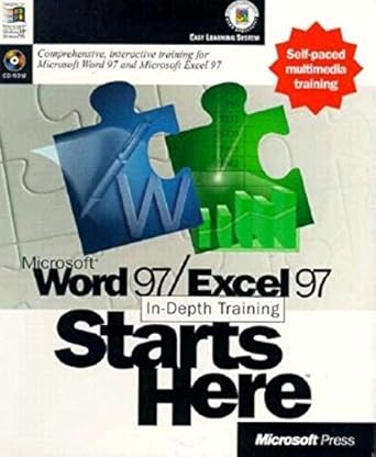 microsoft word 97/excel 97 in depth training starts here 1st edition microsoft press ,microsoft corporation