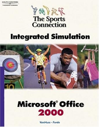 sports connection integrated simulation microsoft word 2000 text 1st edition susie vanhuss ,connie forde