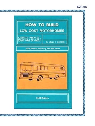 how to build low cost motorhomes 1st edition louis c mcclure ,ben rosander 0972470468, 978-0972470469