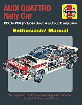 audi quattro rally car enthusiasts manual 1980 to 1987 an insight into the design engineering and competition