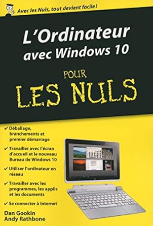 l ordinateur avec windows 10 pour les nuls 1st edition dan gookin ,andy rathbone 2754085440, 978-2754085441