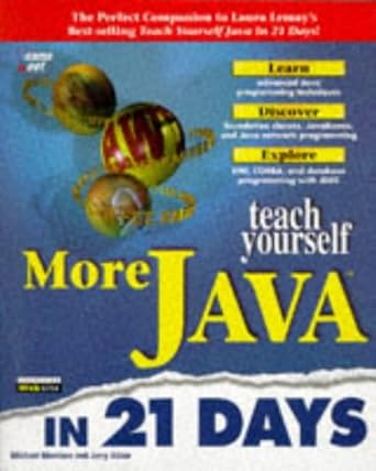 teach yourself more java in 21 days 1st edition jerry ablan ,michael morrison 1575213478, 978-1575213477