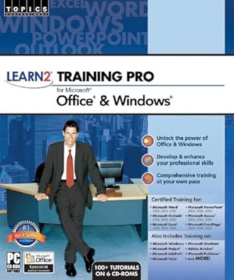 learn2 training pro for microsoft office and windows 1st edition learn2 1591508606, 978-1591508601
