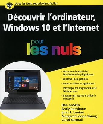 decouvrir lordinateur windows 10 et linternet pour les nuls 1st edition collectif 2412016070, 978-2412016077