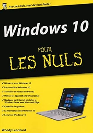 windows 10 megapoche pour les nuls 1st edition woody leonhard ,philip escartin ,daniel rouge 2754087508,