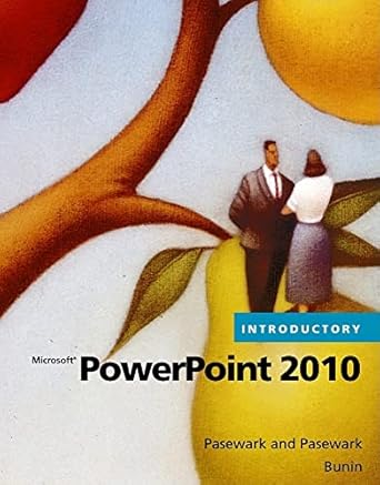 microsoft powerpoint 2010 introductory office 2010 1st edition pasewark/pasewark ,rachel biheller bunin
