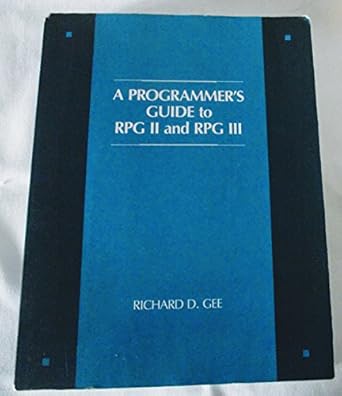 a programmers guide to rpg ii and rpg iii 1st edition richard d gee 0675209080, 978-0675209083