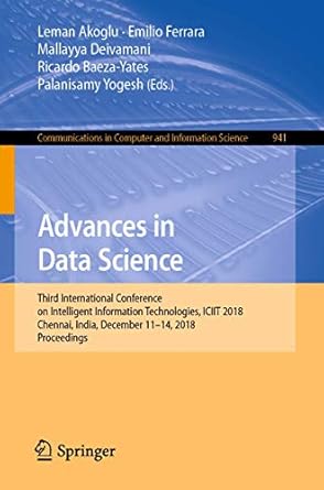 advances in data science third international conference on intelligent information technologies iciit 2018