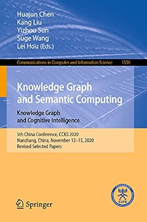 knowledge graph and semantic computing knowledge graph and cognitive intelligence 5th china conference ccks