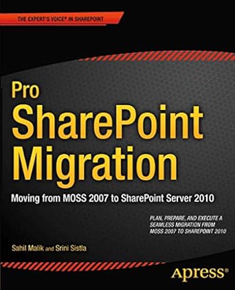 pro sharepoint migration moving from moss 2007 to sharepoint server 2010 1st edition sahil malik ,winsmarts