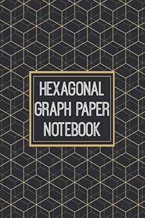 hexagonal graph paper notebook 1/2 inch hexagons hex map hex board hex grid designed for rpg gamers and other