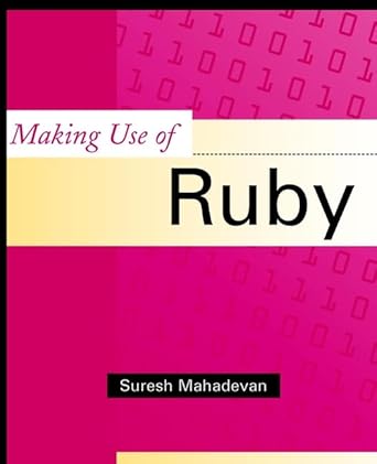 making use of ruby w/ws 1st edition suresh mahadevan 047121972x, 978-0471219729