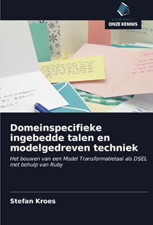 domeinspecifieke ingebedde talen en modelgedreven techniek het bouwen van een model transformatietaal als
