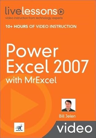 power excel 2007 with mrexcel 1st edition bill jelen 0789738252, 978-0789738257