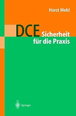 dce sicherheit fur die praxis 1st edition horst mehl 3540645276, 978-3540645276