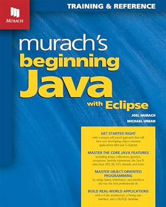 murachs beginning java with eclipse 1st edition joel murach ,michael c urban 1890774898, 978-1890774899
