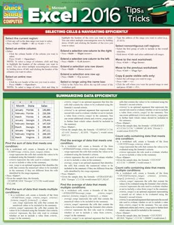 microsoft excel 2016 tips and tricks 1st edition curt frye 1423226151, 978-1423226154