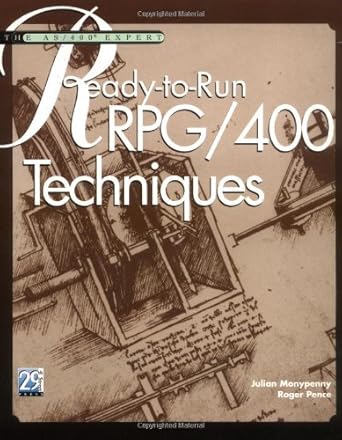 the as/400 expert ready to run rpg/400 techniques 1st edition julian monypenny ,roger pence 1583040463,