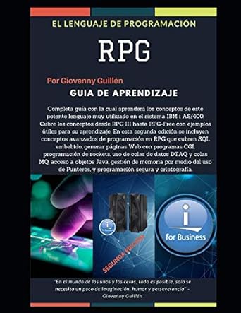 el lenguaje rpg 1st edition giovanny guillen 1983351040, 978-1983351044