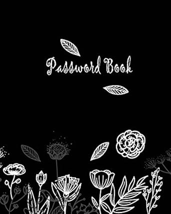 password book passwords organizer in extra large size 8 x 10 inches to protect usernames and passwords with