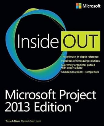 microsoft project inside out 2013 1st edition teresa s stover 0735677816, 978-0735677814