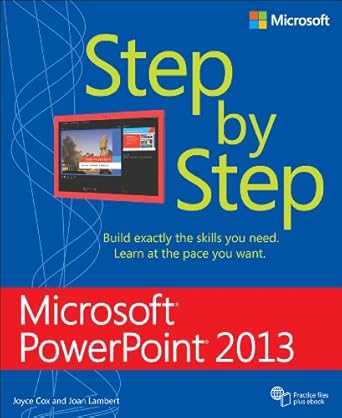 microsoft powerpoint 2013 step by step 1st edition joan lambert ,joyce cox 0735669104, 978-0735669109