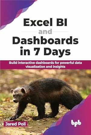 excel bi and dashboards in 7 days build interactive dashboards for powerful data visualization and insights
