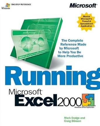 running microsoft excel 2000 1st edition mark dodge ,craig stinson 1572319356, 978-1572319356