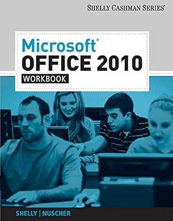 microsoft office 2010 workbook 1st edition gary b shelly ,david n nuscher 1439078440, 978-1439078440