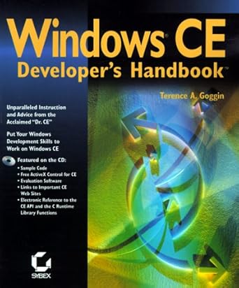 windows ce developers handbook 1st edition terence a goggin ,david l heskett ,jason m maclean 0782124143,