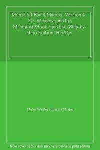 microsoft excel macros version 4 for windows and the macintosh/book and disk 1st edition steve wexler
