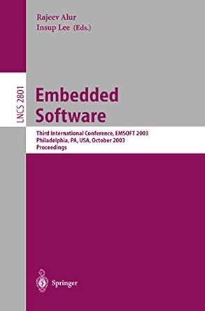embedded software third international conference emsoft 2003 philadelphia pa usa october 13 15 2003