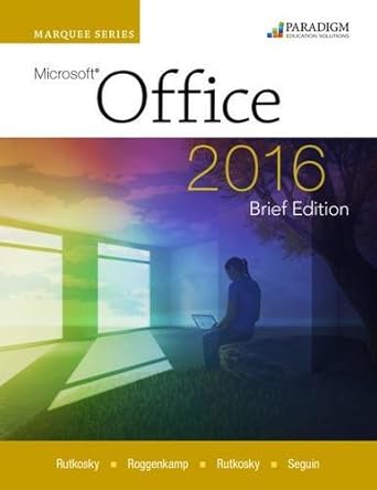 marquee office 2016 brief text 1st edition nita rutkosky 0763866768, 978-0763866761