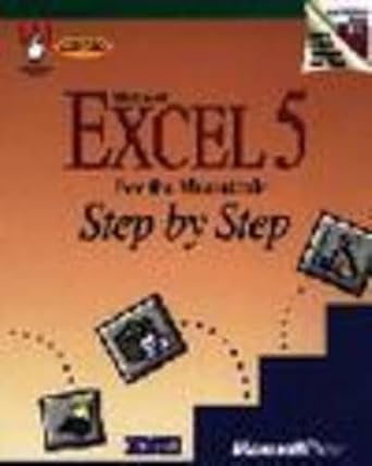 microsoft excel 5 for the macintosh step by step 1st edition catapult inc 1556155883, 978-1556155888