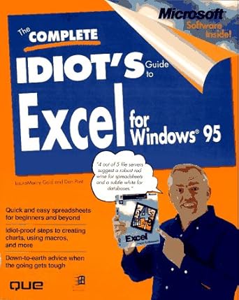 the complete idiots guide to excel for windows 95 1st edition lauramaery gold ,dan post 0789703750,
