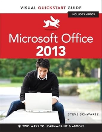 microsoft office 2013 1st edition steve schwartz 933252386x, 978-9332523869