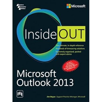 microsoft outlook 2013 inside out 1st edition jim boyce 8120350189, 978-8120350182
