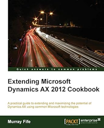 extending microsoft dynamics ax 2012 cookbook 1st edition murray fife 1782168338, 978-1782168331