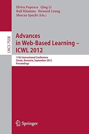 advances in web based learning icwl 2012 11th international conference sinaia romania september 2 4 2012
