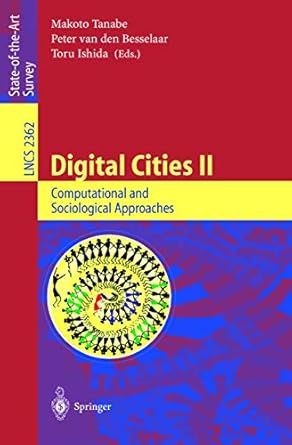 digital cities ii computational and sociological approaches second kyoto workshop on digital cities kyoto