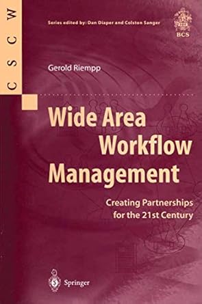 wide area workflow management creating partnerships for the 21st century 1st edition gerold riempp
