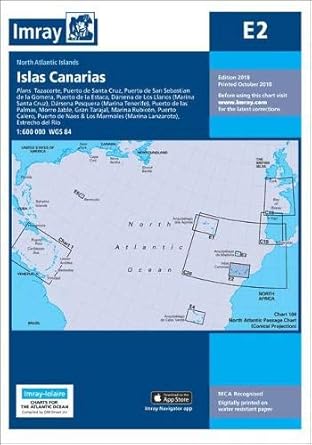 imray chart e2 islas canarias 1st edition imray imray 1786790564, 978-1786790569