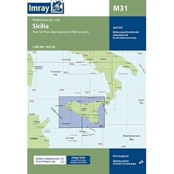 imray chart m31 sicily 1st edition imray 1846237076, 978-1846237072