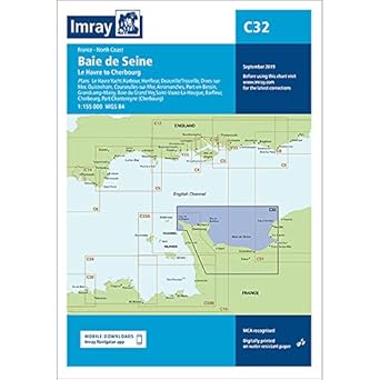 imray chart c32 bai de seine le havre to cherbourg 1st edition c32 baie de seine 184623946x, 978-1846239465