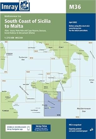 imray chart m36 south coast of sicilia to malta 1st edition imray 1846237718, 978-1846237713