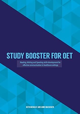 study booster for oet reading writing and speaking skills development for effective communication in
