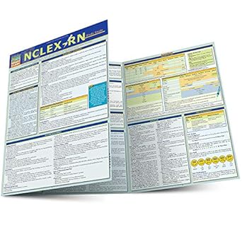 nclex rn study guide a quickstudy laminated reference guide 1st edition julie henry 1423218744, 978-1423218746